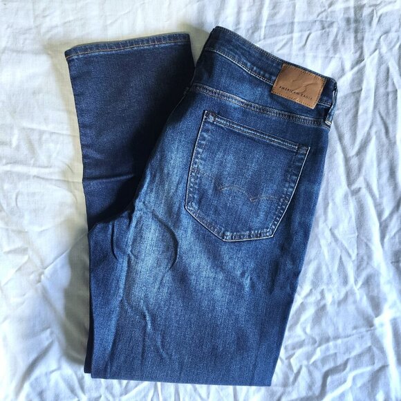 American Eagle Airflex + Men's Jeans 36 x 32 Slim Straight Denim New - Picture 1 of 10